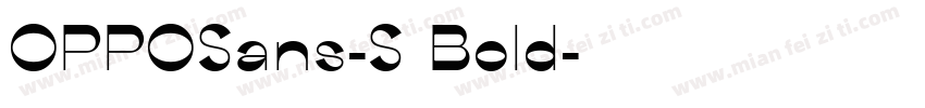 OPPOSans-S Bold字体转换